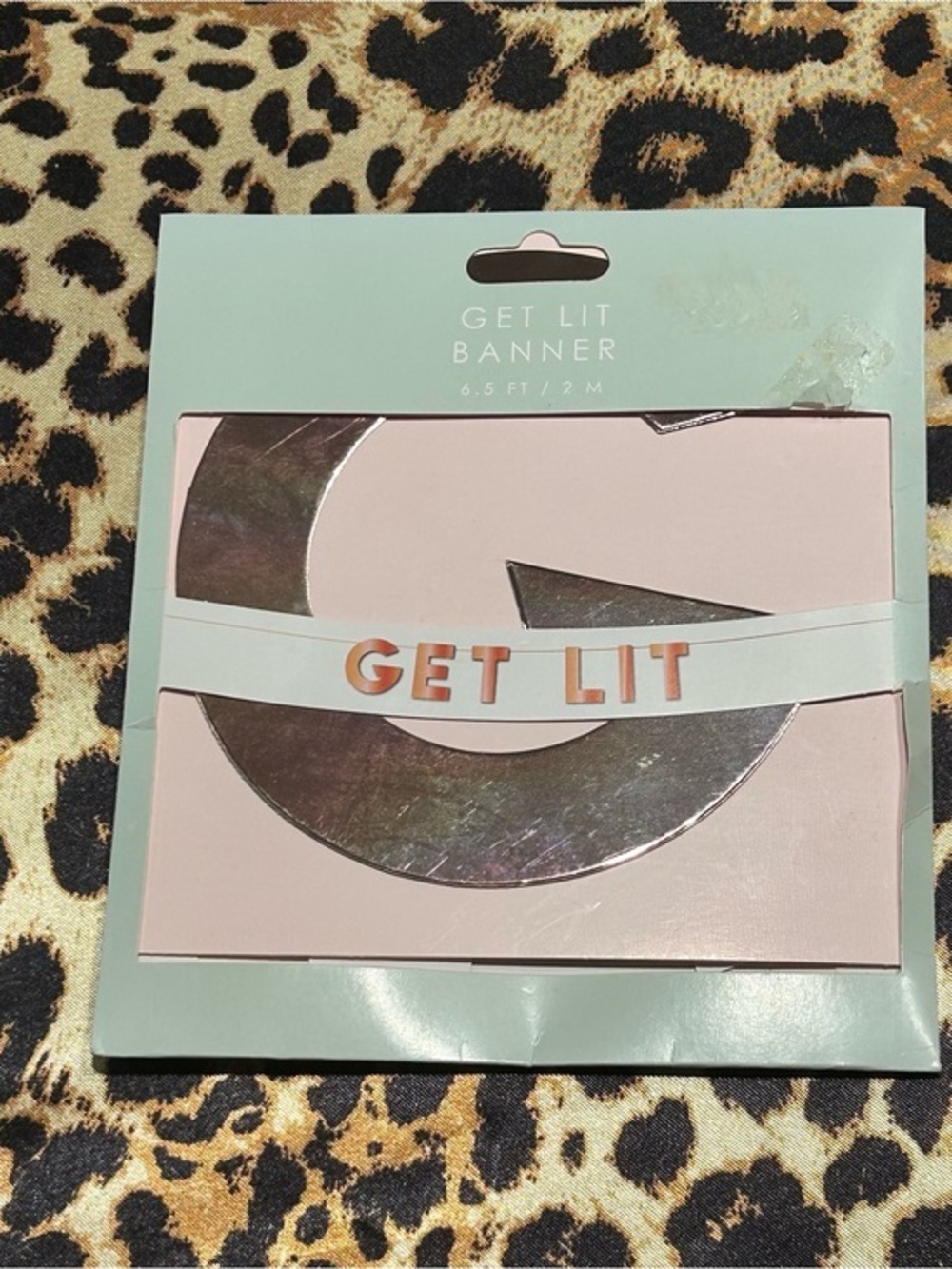 Kohls “Get Lit” Rose Gold 6.5 ft Banner